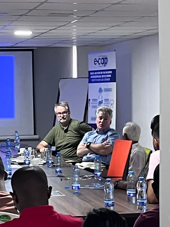 Two panel participants leading a discussion
