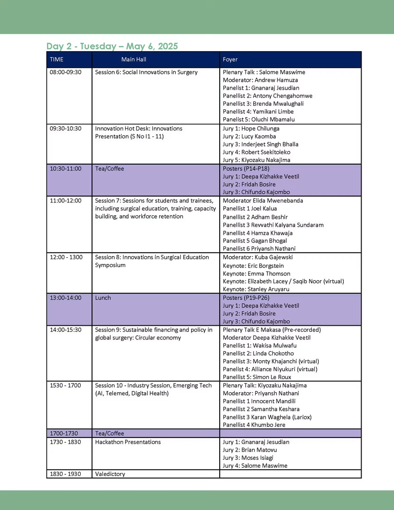 ICIGS 2025 published provisional programme, page 6