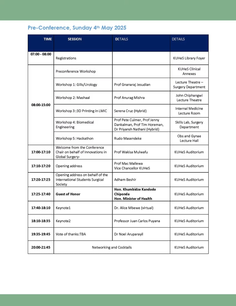 ICIGS 2025 published provisional programme, page 4