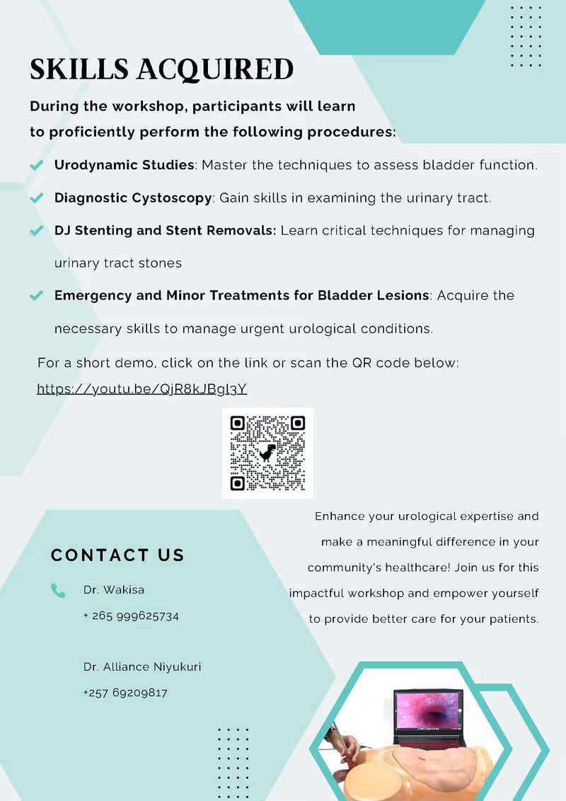 ICIGS 2025 urology workshop brochure, page 2